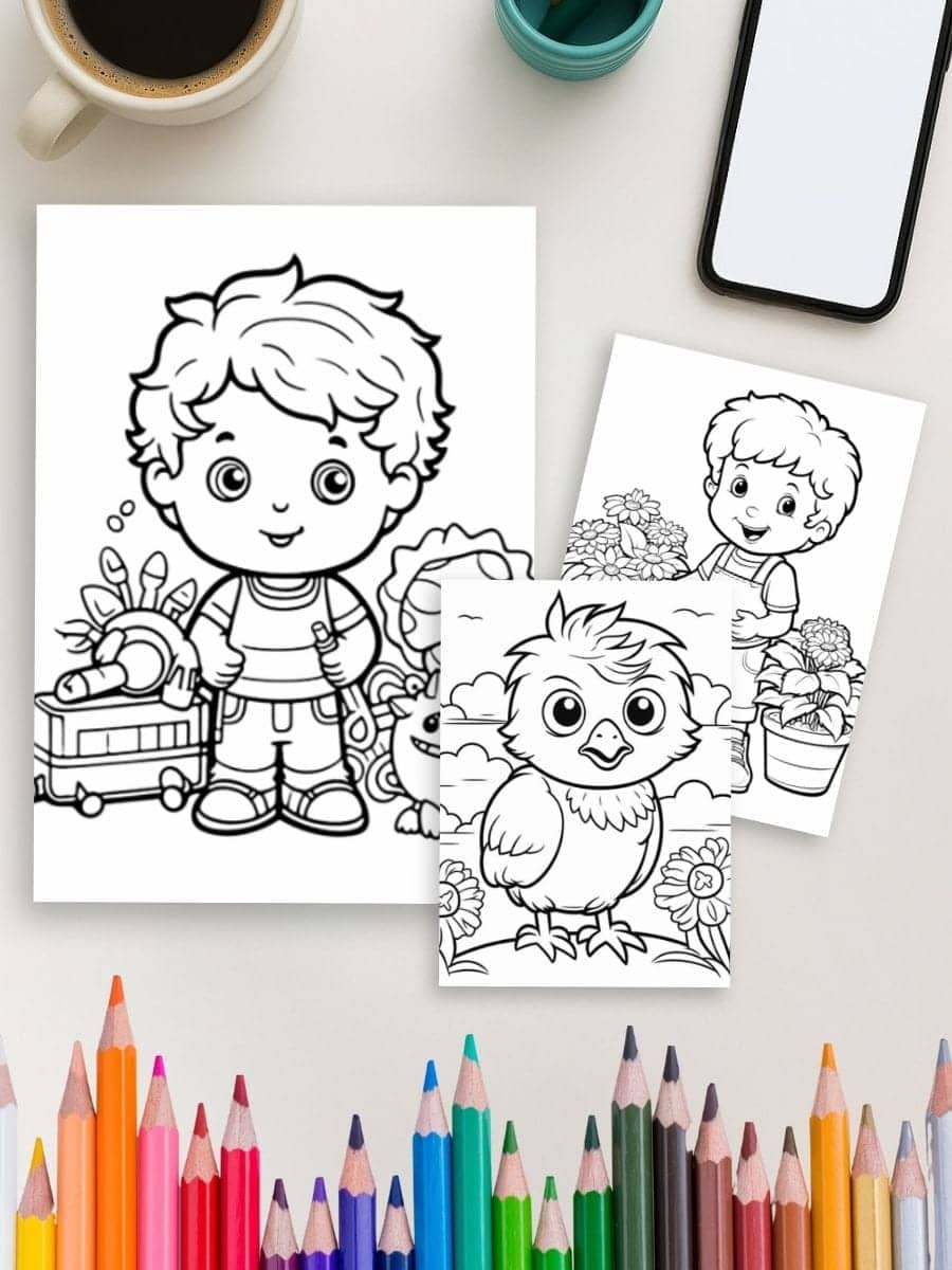 Coloring pages for preschoolers, kids outdoor activities, educational printable worksheets, early childhood learning resources, preschool classroom art projects.