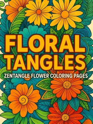 Floral Tangles – 50 Zentangle Flower Pages