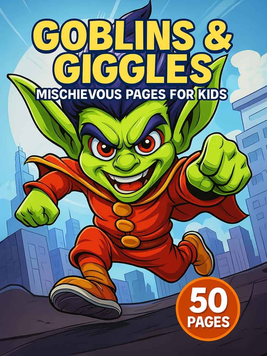 Goblins & Giggles – 50 Mischievous Pages for Kids