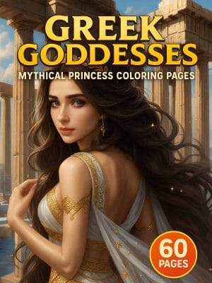 Greek Goddesses – 60 Mythical Princess Coloring Pages