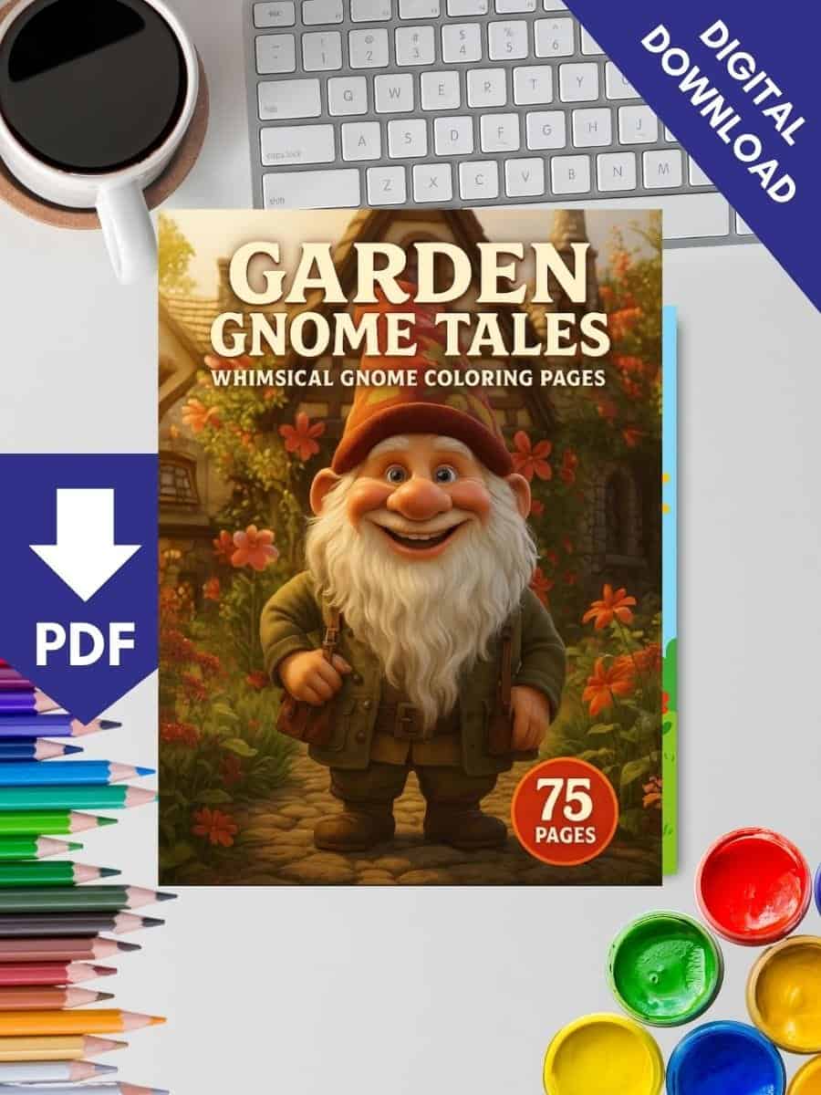 Colorful gnome coloring pages for preschoolers, perfect for garden-themed activities and educational fun.