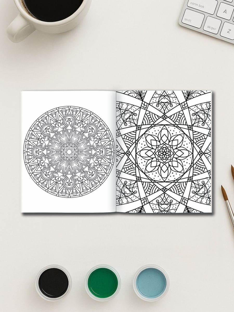 Intricate black and white coloring pages for preschoolers to enhance creativity and fine motor skills.