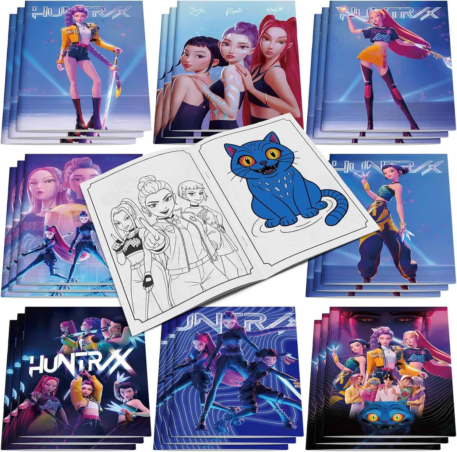 Demon Hunters Birthday Party Supplies 24PCS Coloring Books